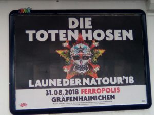 Plakat zum Toten Hosen Konzert Ferropolis